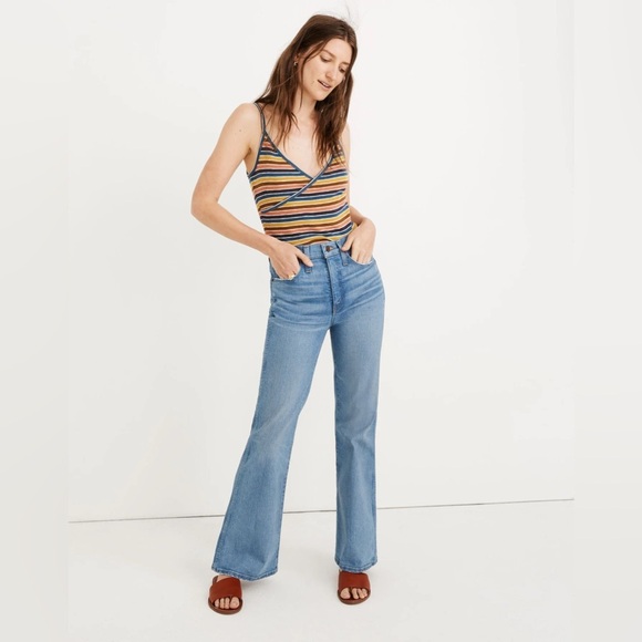 MADEWELL Retro Flare Jeans in Norwich Wash | NEW/NWOT!! 💜👖💜👖 - Picture 1 of 9